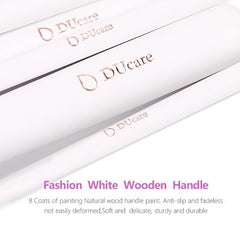 8pcs High Quality White Cylinder Brush Set With  Synthetic Hair