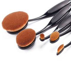 5 Pcs Cosmetic Oval Toothbrush Makeup Brushes Set