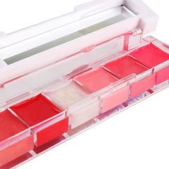 6 Color Makeup Lip Gloss Lipstick Cream Palette