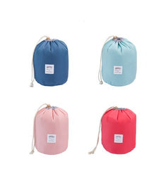 Barrel Shaped Travel Cosmetic Bag