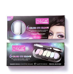 Double-deck 6 Colors Shimmer Eyeshadow Palette