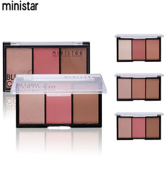 Blusher Bronzer Highlighter Pressed Powder