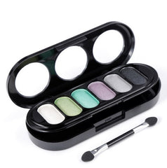 Double-deck 6 Colors Shimmer Eyeshadow Palette