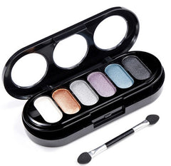 Double-deck 6 Colors Shimmer Eyeshadow Palette