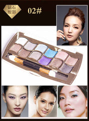 12 Colors Eyeshadow Gold Smoky Makeup Palette