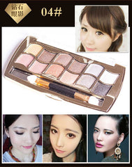 12 Colors Eyeshadow Gold Smoky Makeup Palette