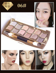 12 Colors Eyeshadow Gold Smoky Makeup Palette