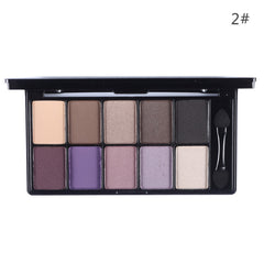 10 Warm Color Matte Eyeshadow Palette