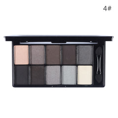 10 Warm Color Matte Eyeshadow Palette