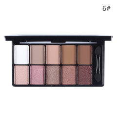 10 Warm Color Matte Eyeshadow Palette