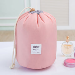 Barrel Shaped Travel Cosmetic Bag