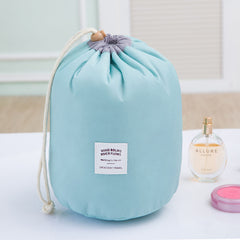 Barrel Shaped Travel Cosmetic Bag