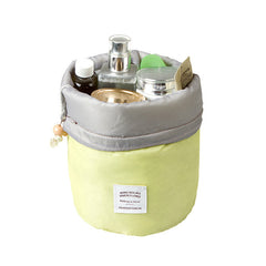 Barrel Shaped Travel Cosmetic Bag