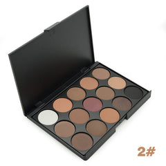 15 Earth Color Matte Shimmer Pigment Eyeshadow Make Up Palette