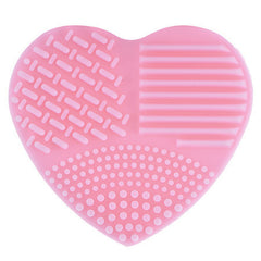 Heart Shape Makeup Wash Brush Silica Glove Scrubber