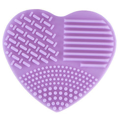 Heart Shape Makeup Wash Brush Silica Glove Scrubber