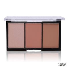 Blusher Bronzer Highlighter Pressed Powder